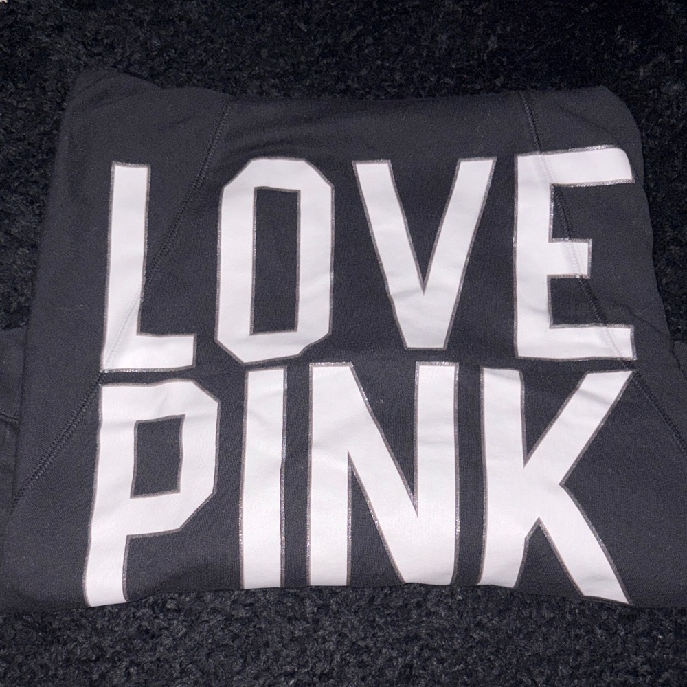 PINK Victoria's Secret Black and White Top